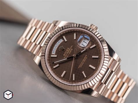 rolex chocolate day date|rolex day date 40 228235.